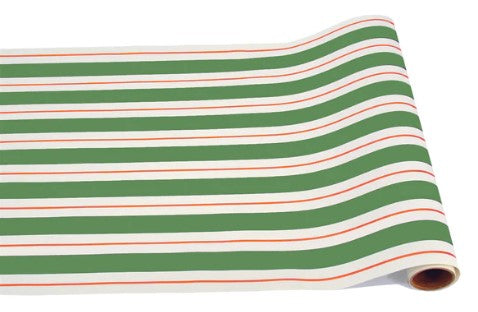 Green & Red Awning Stripe Runner