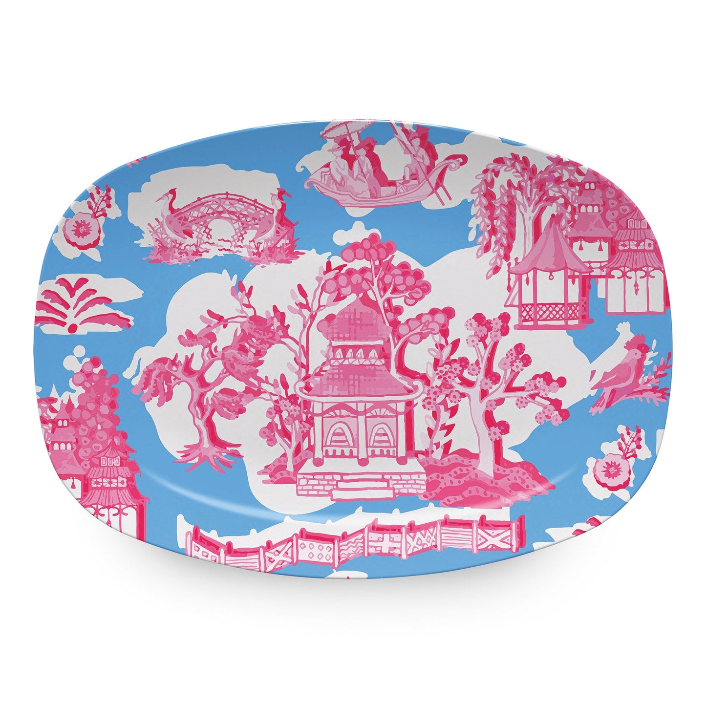 Chinoiserie Blue Platter