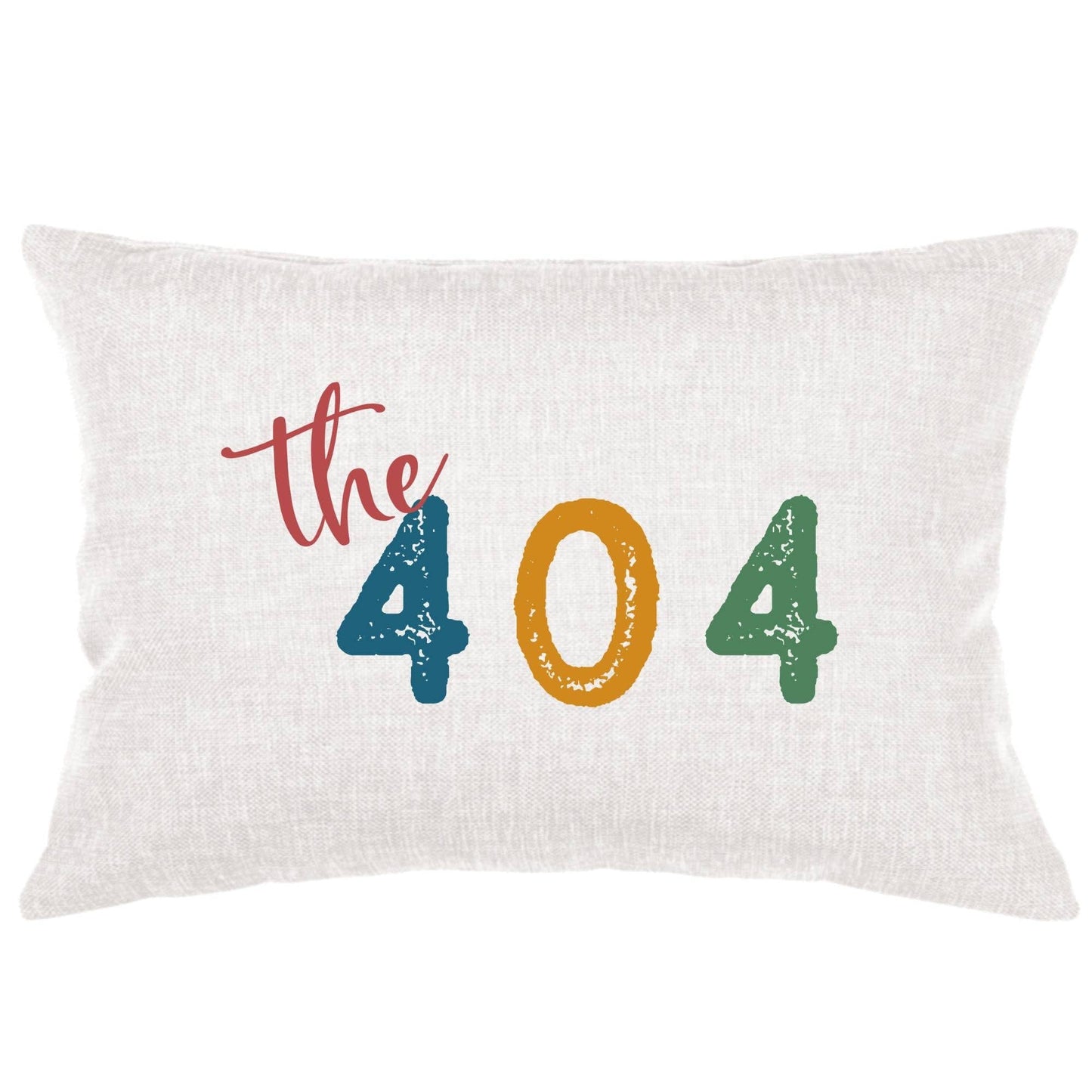 Color Area Code Lumbar Pillow 805