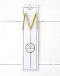 Big Golden Sparkler Wand Letter, M