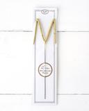 Big Golden Sparkler Wand Letter, M