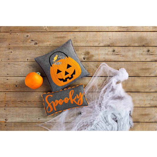 Spooky Felt Halloween Pillow