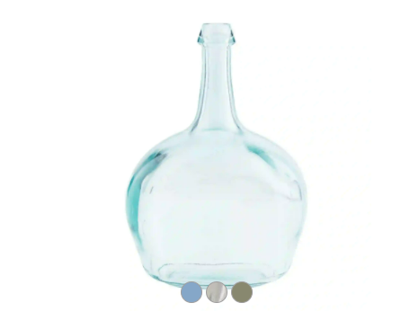 Clear Bottleneck Glass Vase