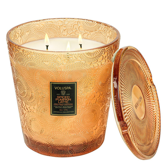 Spiced Pumpkin Latte 3 Wick Mini Hearth Candle