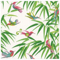 Birds in Paradise Paper Dinner Napkins in White - 20 Per Package