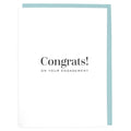 Congrats on your Engagement Letterpress Greeting Card