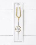 Big Golden Sparkler Wand Letter, U