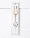 Big Golden Sparkler Wand Letter, U