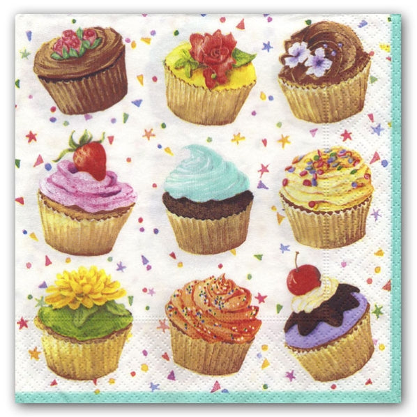 Cupcakes Paper Luncheon Napkin