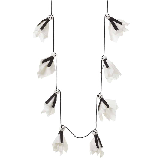 Ghost Garland White Black 6'