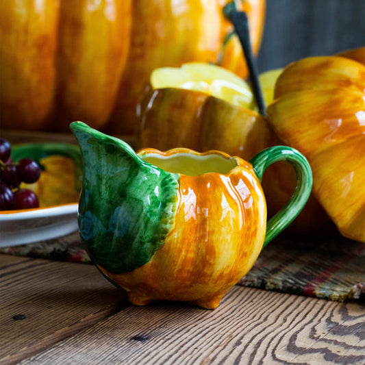 Pumpkins Figural Pumpkin Sauce Server