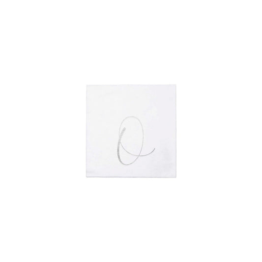O Papersoft Napkins Monogram Cocktail Napkins (Pack of 20)