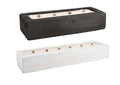 Long White Wood Candle