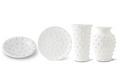 Glazed Bowl or Plate w/Raised Polka Dots