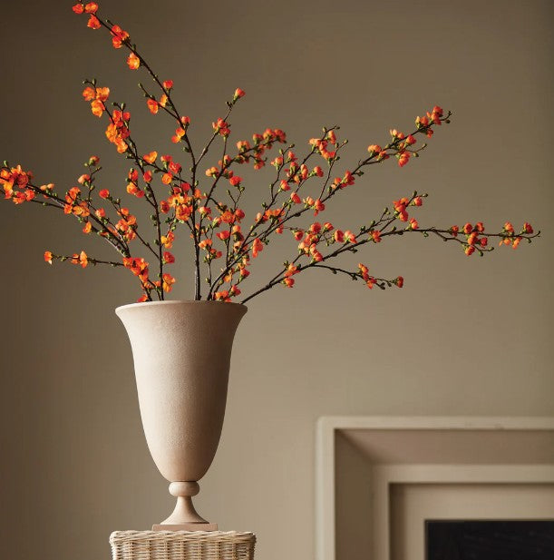 Coral Quince Blossom Branches Bundle of 2