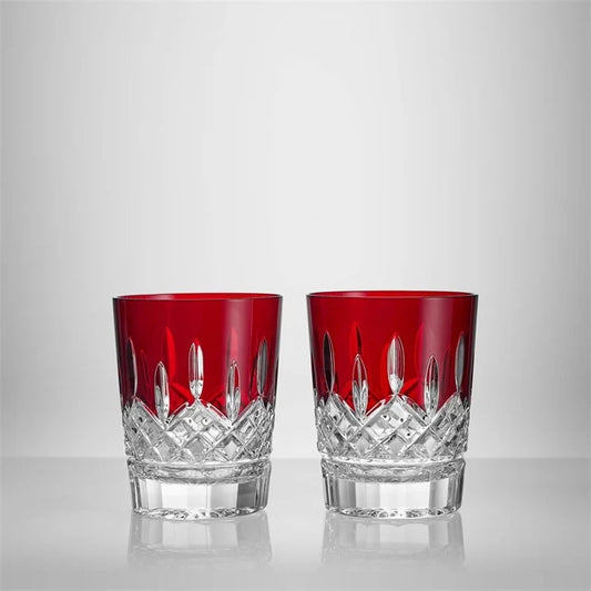 Lismore Red Double Old Fashioned Set of 2