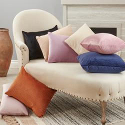 Rust Pinsonic Velvet Pillow