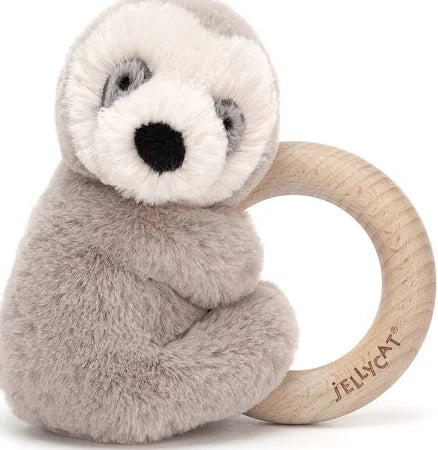 Shooshu Sloth Wooden Ring Toy