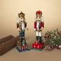 Wood Nutcracker Figurine with Countdown Calendar