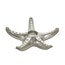 Metal 9" Starfish Tealight Holder, Silver