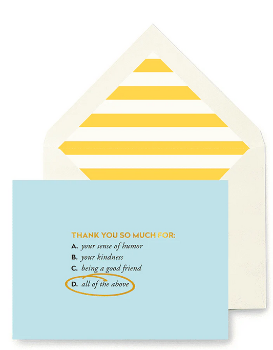 Thank You So Much For Greeting Card
