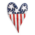 Stars and Stripes Flag Heart Door Hanger