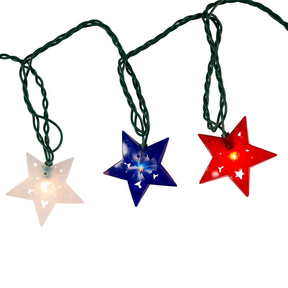 Patriotic Star Light Set With End Connect