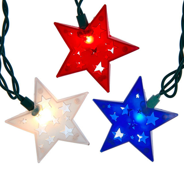 Patriotic Star Light Set With End Connect