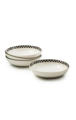 Courtly Check Everyday Pasta Bowls, Set of 4