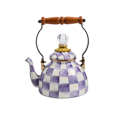 Violet Check 1 Quart Tea Kettle