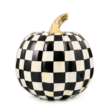 Courtly Check Glossy Medium Pumpkin