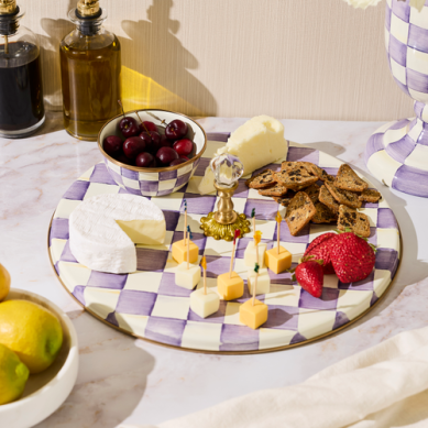 Violet Check Cheese Course