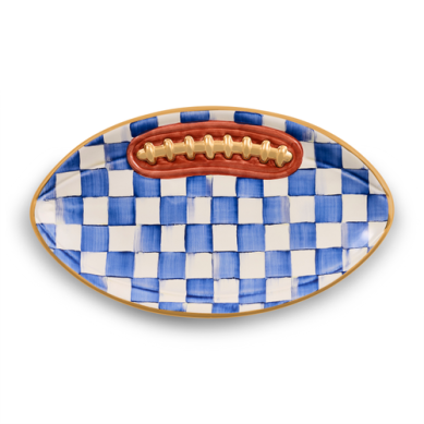 Royal Check Football Platter