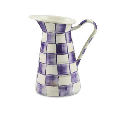 Violet Check Medium Practical Pitcher
