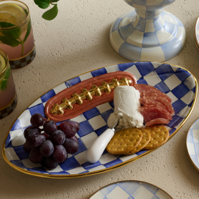 Royal Check Football Platter