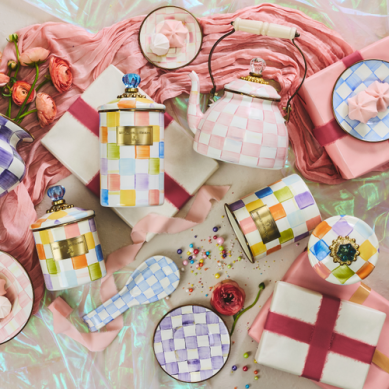 Confetti Check Canisters, Set of 3