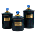Juniper Check Canisters, Set of 3