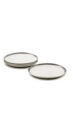 Courtly Check Everyday Dinner Plates, Set of 4