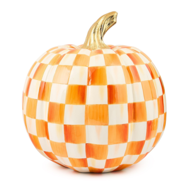 Orange Check Medium Pumpkin