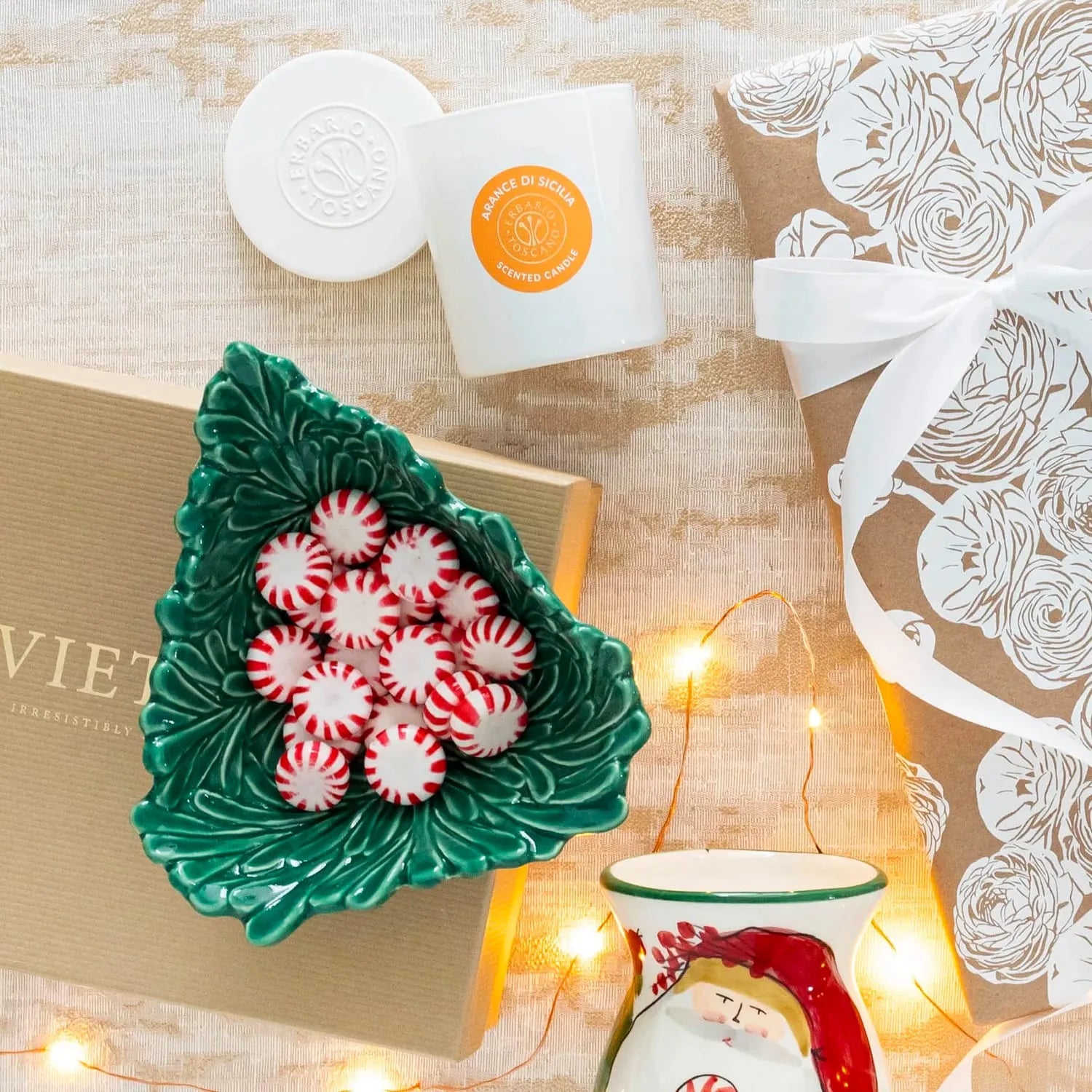 Vietri Lastra Holiday Figural Tree Small Bowl - Thumbnail 4