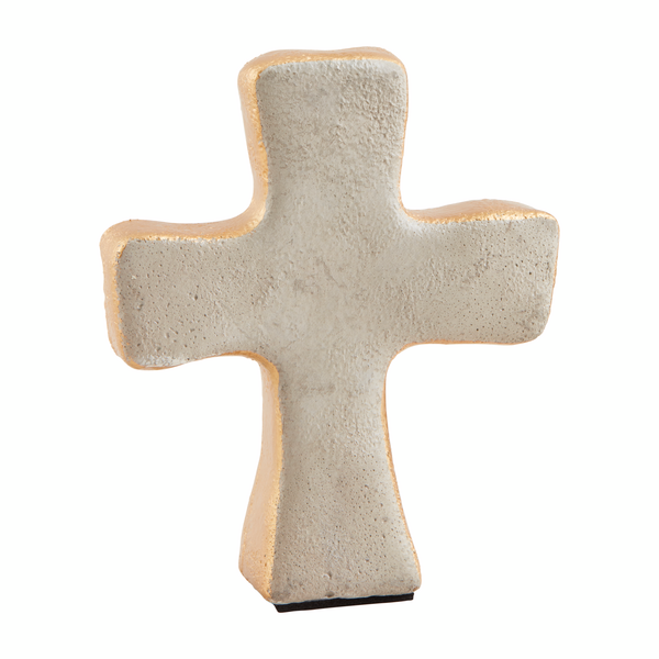 Gold Concrete Cross