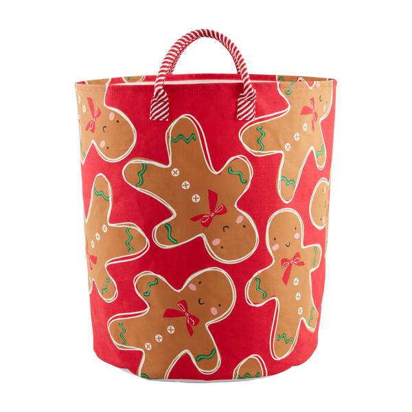 Gingerbread Pattern Oversized Tote