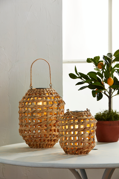 Small Light-Up Woven Mini Lantern