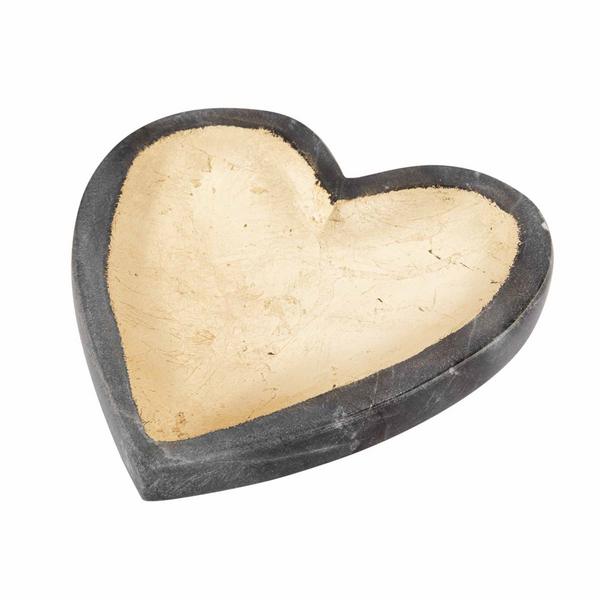 Gray Heart Marble Trinket Dish