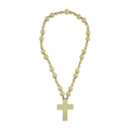 Green Decorative Cross Bead