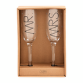 Mr. And Mrs. Champagne Flute Set
