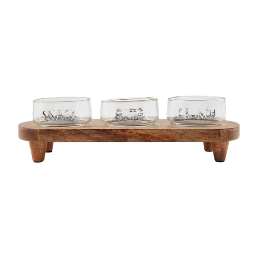 Snack Bowl And Stand Set