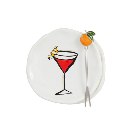 Martini Tapas Plate Set