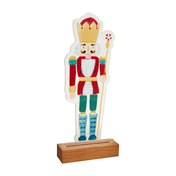 Large Light-Up Acrylic Nutcracker