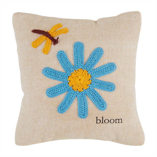 Flower Mini Crochet Pillow